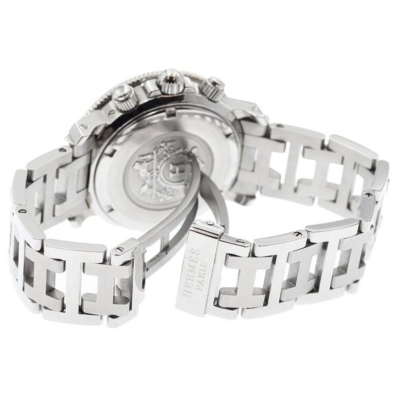 HERMES Clipper diver CL2.310 Chronograph black Dial Quartz Ladies Watch_885106 - Picture 3 of 6